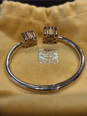 Loewe Anagram Gold Over Sterling Silver Bracelet